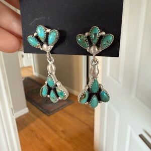 Native Turquoise and Silver Earrings